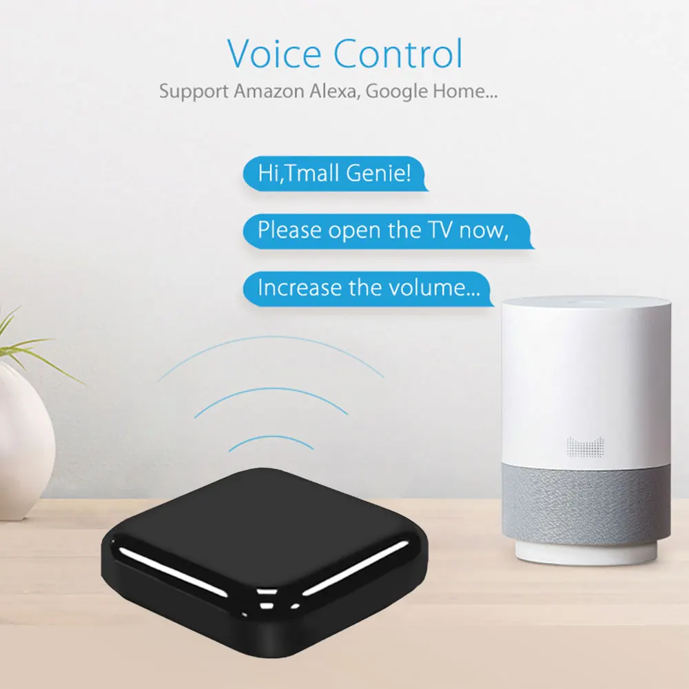 Tuya Smart IR Remote Control WiFi Universal Infrared Home Controller For TV AC SmartLife APP Works With Alexa Google | Электроника