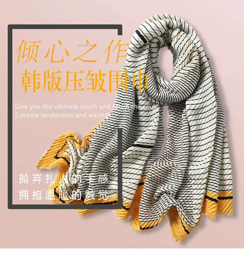 Лидер продаж новый теплый Модный осенне-зимний шарф из хлопка и льна Дамская