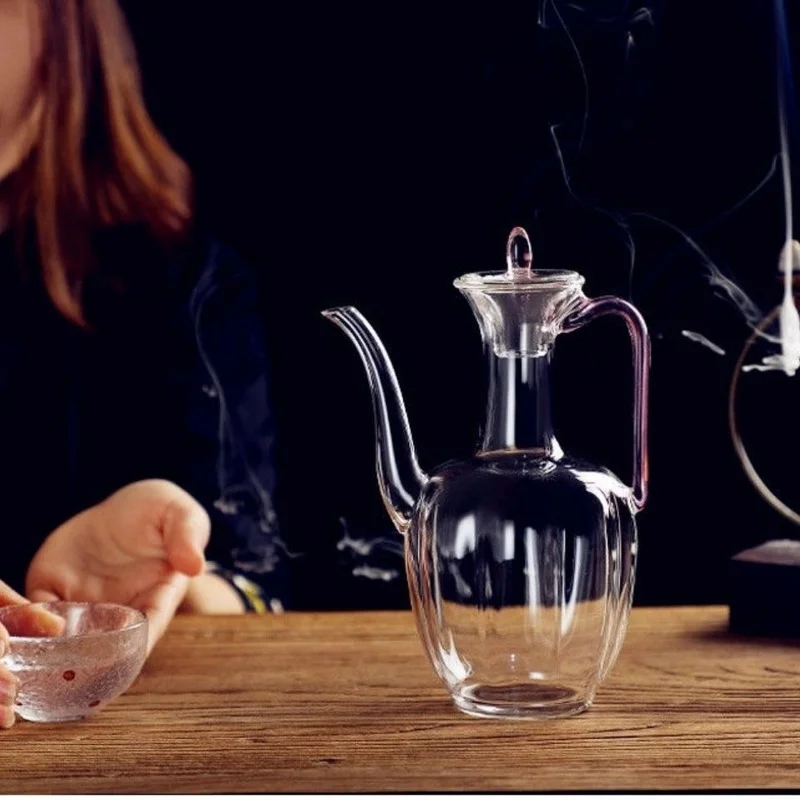 

Стекло Чай чайный сервиз термостойкого Стекло Чай заварки Чай горшок с двойными стенками, Стекло чашка чайный набор кунг-фу Чай набор пуэр ч...