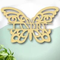 fashion custom stainless steel name necklace with butterfly gothic personalized letter gold color choker collier bijoux femme