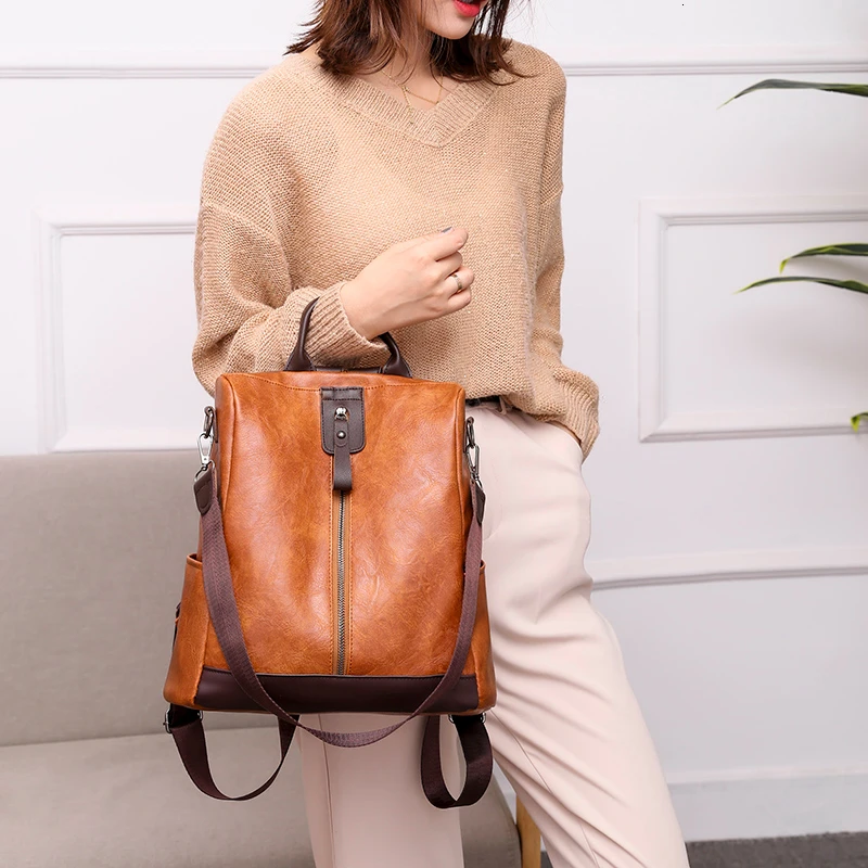 Женские кожаные рюкзаки 2019 Mochilas женский рюкзак школьные сумки для девочек