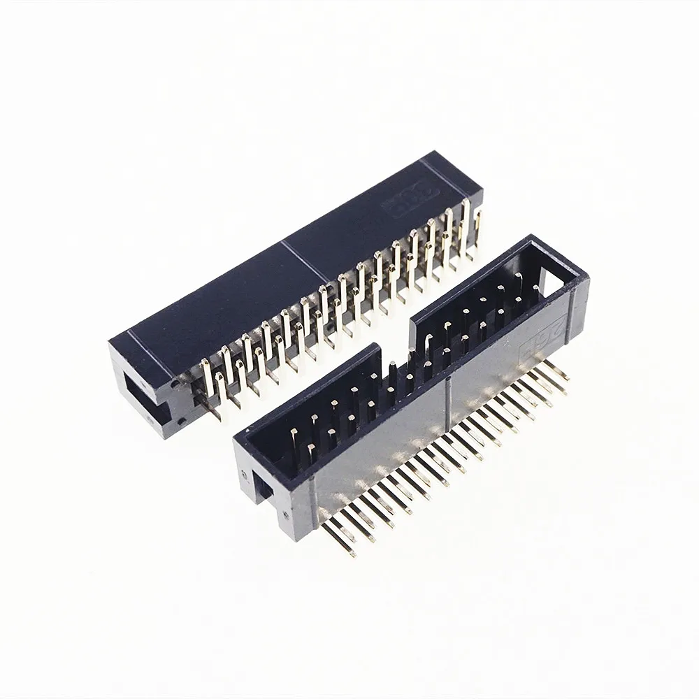 10 Pcs Shrouded Box Header IDC Socket 2.54mm 2x13 Pin 26 P Right Angle Male Square 0.64mm 2 Rows 2.54 Through Hole DIP | Обустройство
