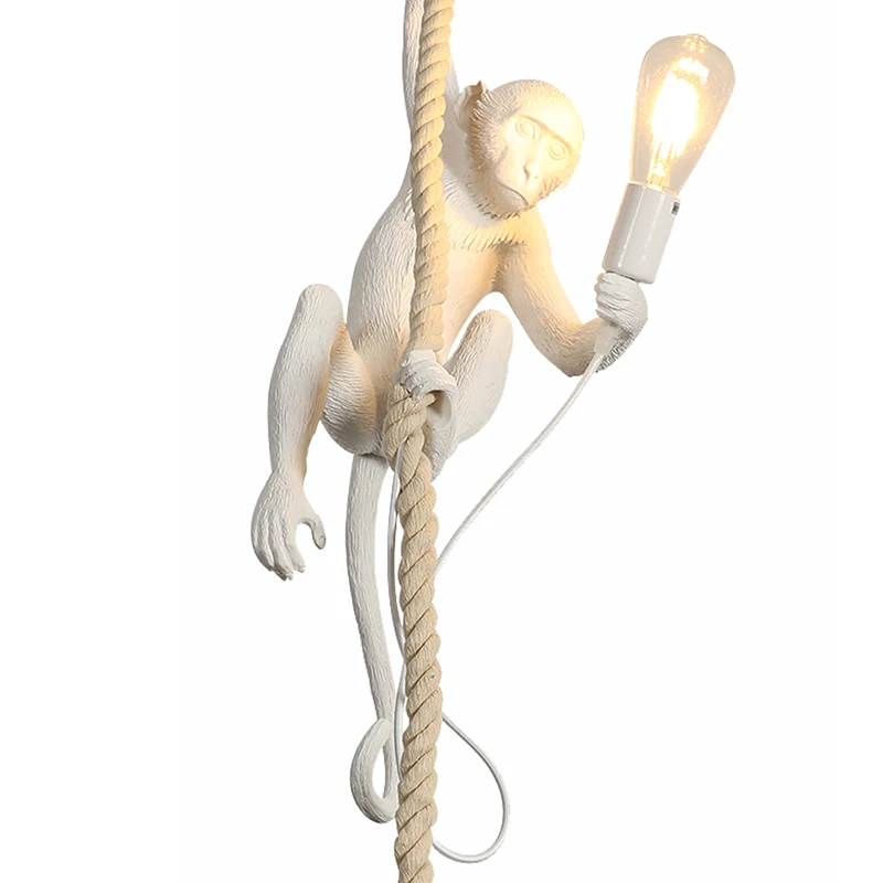 

Vintage Monkey Pendant Lights Home Deoration Indoor Pendant Lamps Hanglamp Bedroom Nordic Pendant Dining Room Loft Hang Lighting