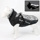 Одежда для собак, светоотражающая водонепроницаемая куртка с меховым воротником, зимний теплый флисовый жилет, утепленное пальто, одежда для средних и больших собак