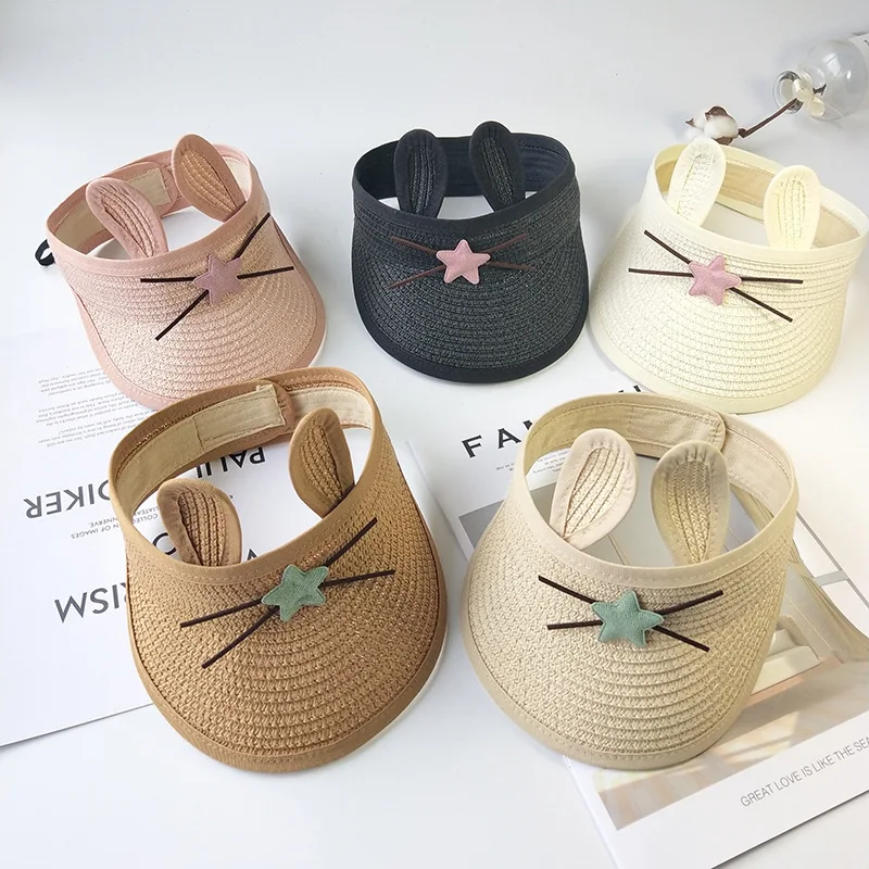Осенняя детская Регулируемая соломенная шляпа тонкая для мальчиков и девочек