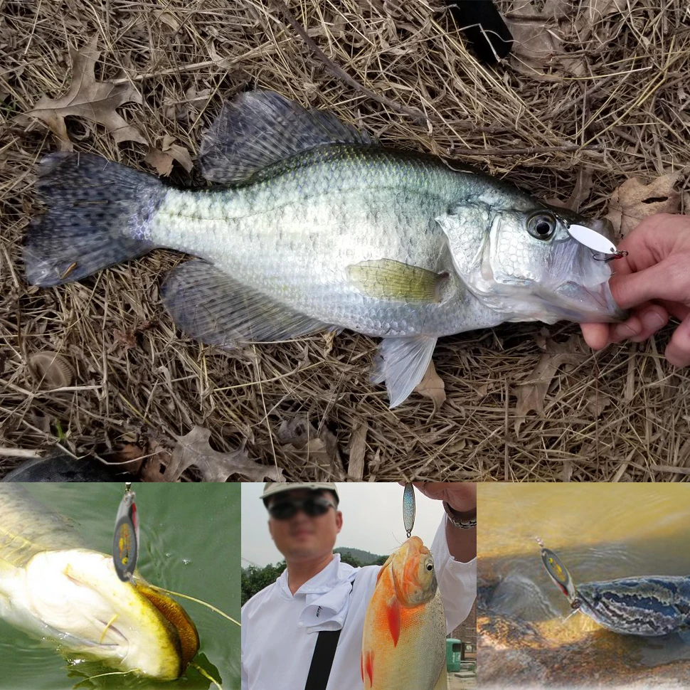 Металлическая блесна-ложка Goture 10 шт. искусственная рыболовная приманка 7 г 14 21 28 32