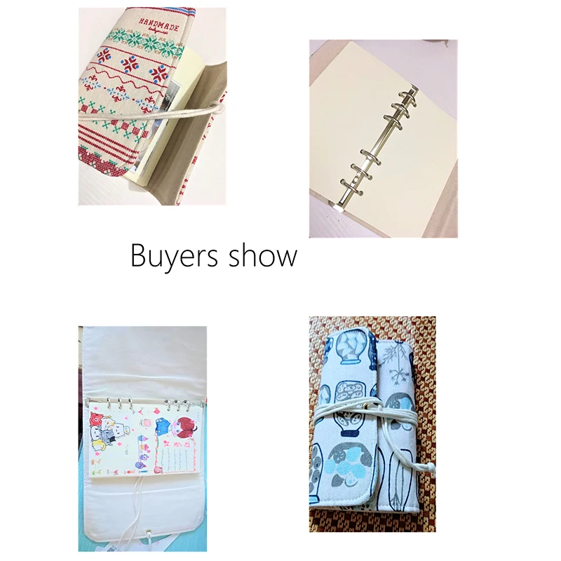 1PCS High quality Vintage fabric loose-leaf notebook A5/A6 Traveler's book loose leaf spiral paper diary plan Notebook | Канцтовары