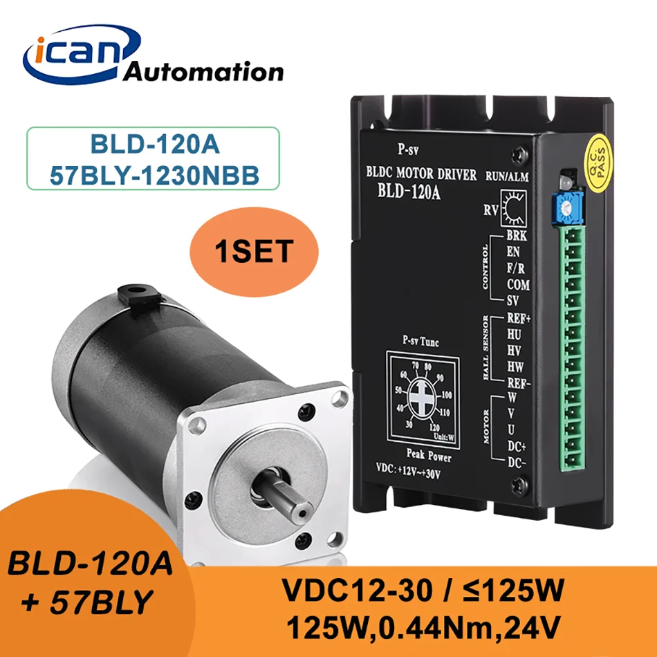 Бесщеточный двигатель постоянного тока ICAN RPM 3000RPM 125W 24V PWM BLDC | Обустройство дома