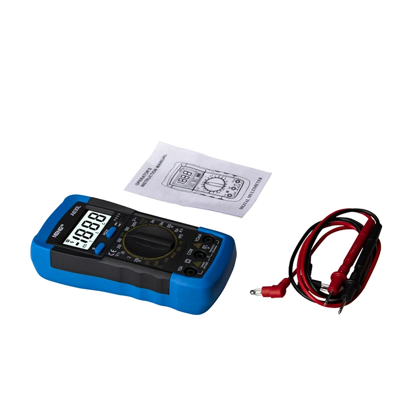 

Handheld digital multimeter tester portable ammeter voltmeter mobile phone repair tool home line detection