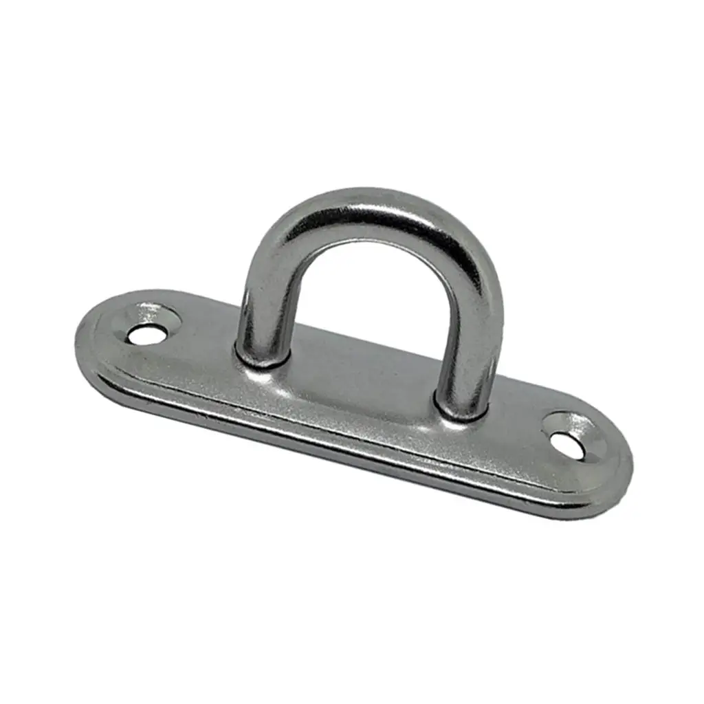 

304 Stainlee Steel Pad Eye Plate Marine Boat Wall Mount Hook Hanger Anchor