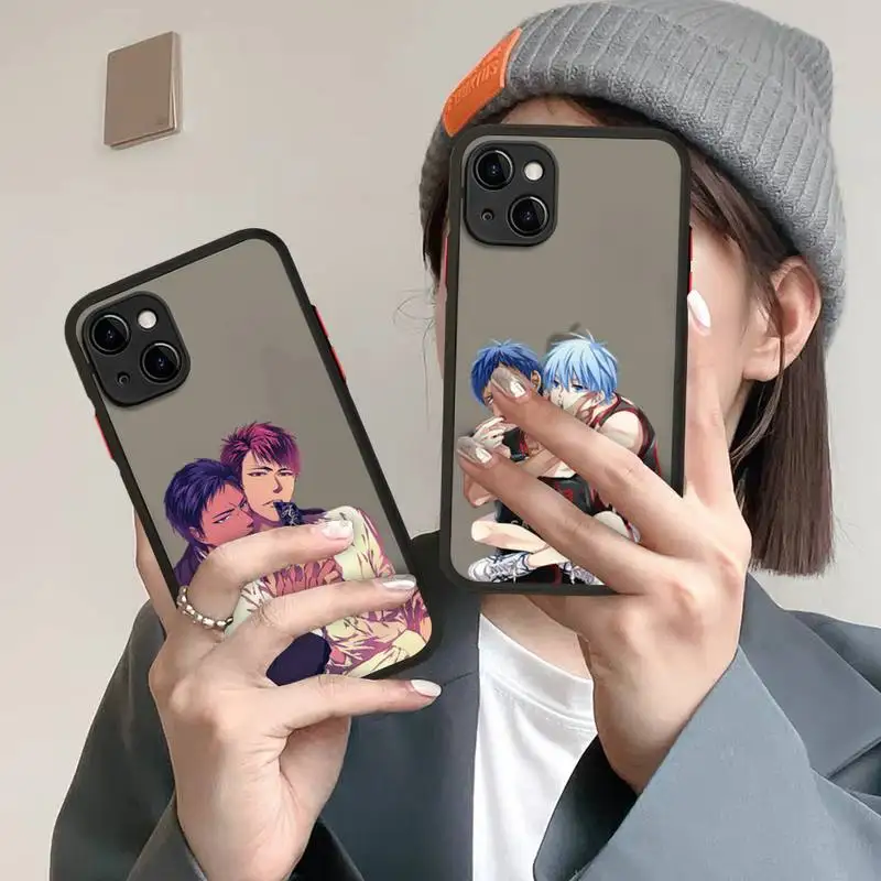

Kuroko No Basket Aomine Daiki Phone Case For iphone 12 11 13 Pro Max X XS Max XR 7 8 6 Plus 12mini Translucent Matte Shockproof