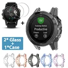 Мягкий защитный чехол из ТПУ для Garmin Fenix 5 5S 5X Plus, защитный чехол для смарт-часов, Защита экрана для Fenix5 5S 5X, стекло
