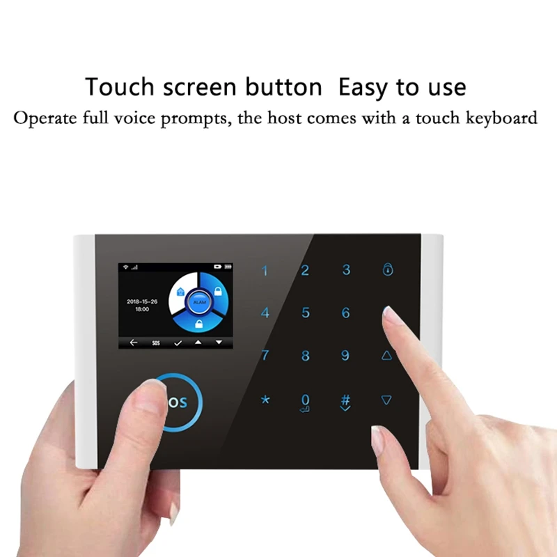 Wifi Gsm Wireless Home Business Burglar Security Alarm System App Control Siren Pir Window Smoke Sensor Doorbell Linkage | Безопасность