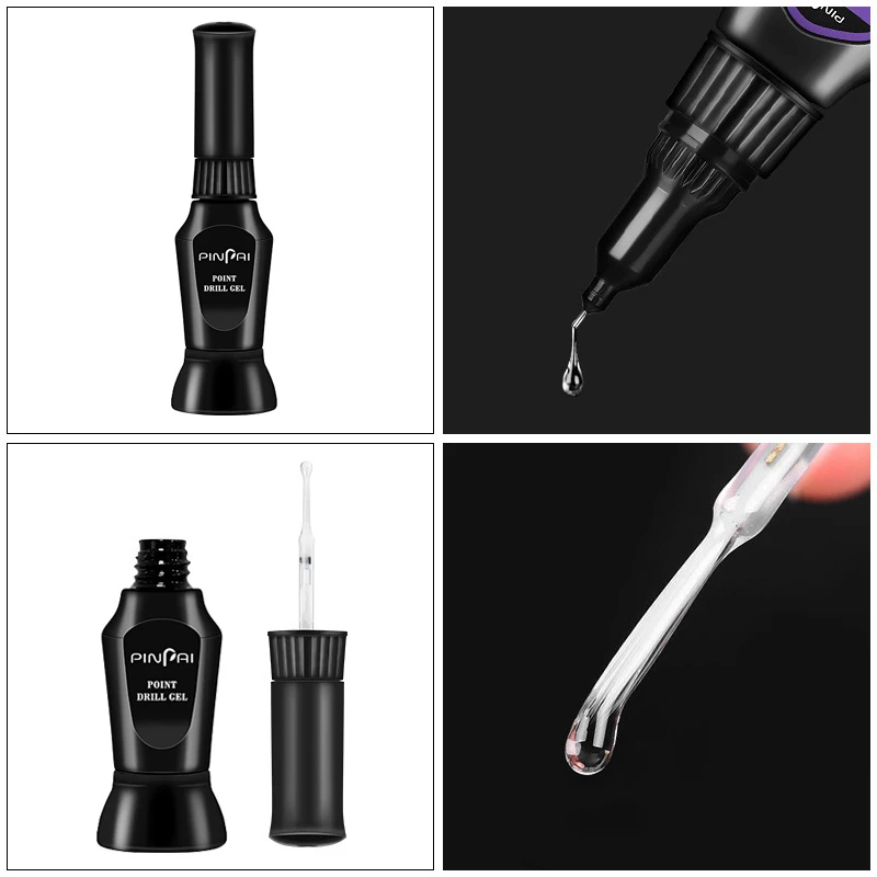

10ml UV Acrylic Rhinestones Nail Glue False Nails Tips Drill Gel with Needle Nail Art Tool STTX889