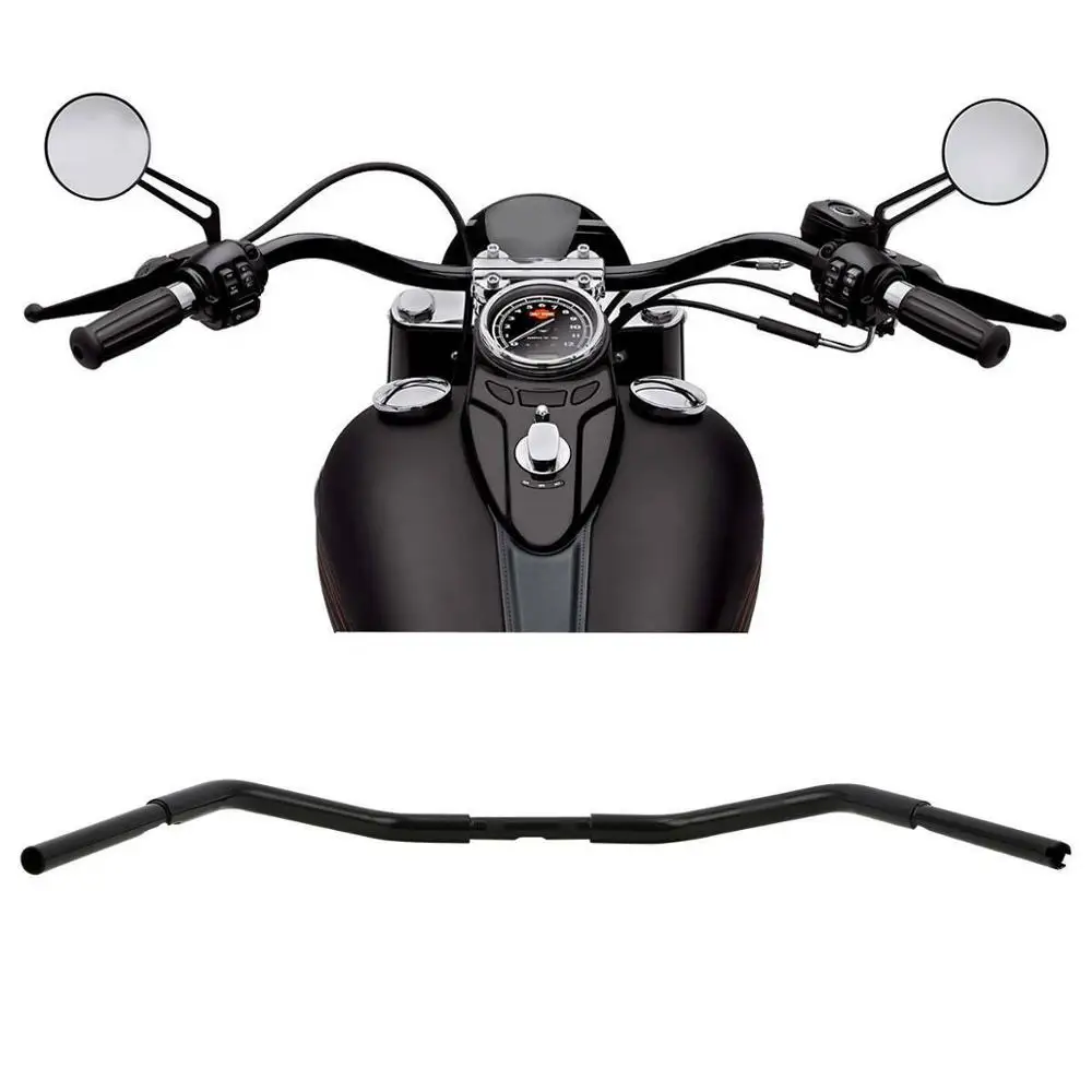 Motorcyc 1 1/4 &quot3 5&quot Rise Beach Handle Bar для Harley Softail Dyna Fat Street Bob Sportster XL 883 1200 Custom Wide Super