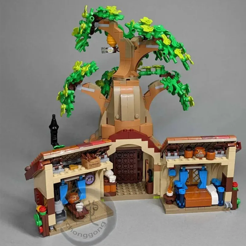

2021 New IN STOCK 1265PCS Winnie The Pooh Tree House Bear Building Blocks Bricks Toys for Kids Children Birthday Gifts Fit 21326