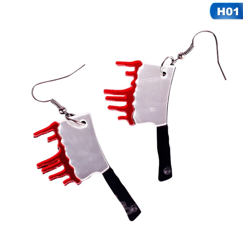 

Funny Kitchen Knife Dangle Earrings Geometric Axe Drop Earrings For Women Fashion Jewelry Holiday Party Gift Accessories