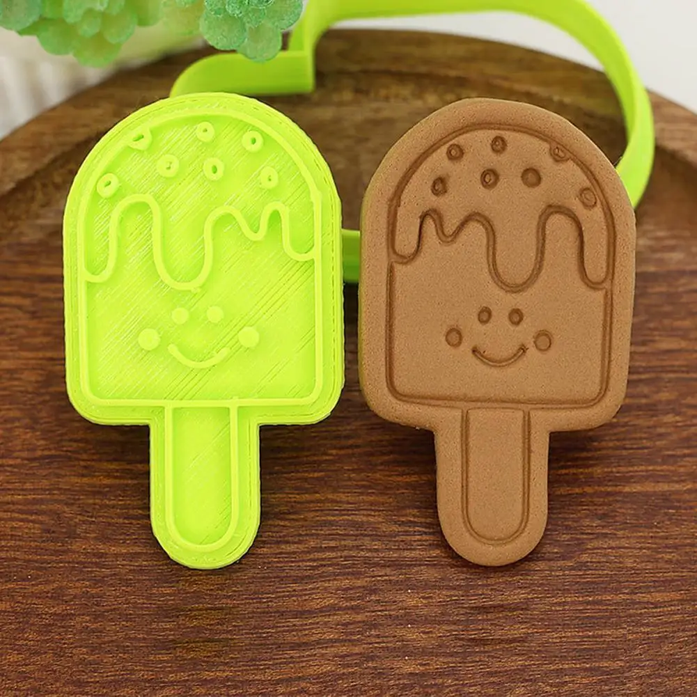

Ice Cream Cake Cookie Plunger Cutter Fondant Gum Paste Mold Cone Cartoon Popsicle Biscuit Mold Toppers Christmas Cupcake Bi X5A6