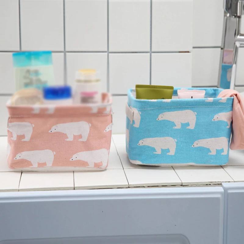 

Desktop Storage Basket Sundries Underwear Toy Storage Box Cosmetic Makeup Book Organizer Stationery Container Laundry Basket