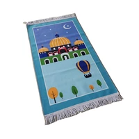 free shipping new muslim prayer rug for kids children education tasbih praying mat islamic rug girls boys muslim islam