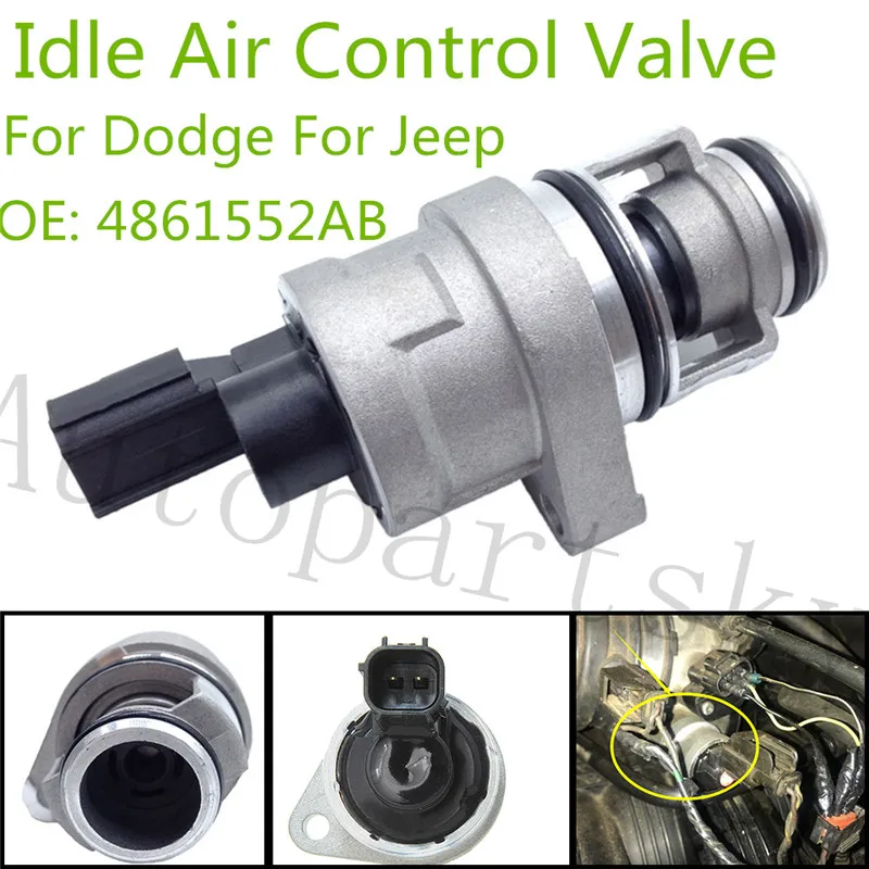 Часть# AC482 4861552AB простоя Air Управление Мак клапан для Chrysler Dodge Dakota Jeep V6 V8 3.7L 4.0L 4,7 2H1392 DS04861552AB IAC1068