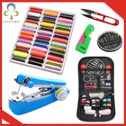 Портативная мини-ручная швейная машина, бытовая 39 цветов s, полиэфирная швейная нить, цветная домашний комплект для шитья для ручной машинной нитки ZXH