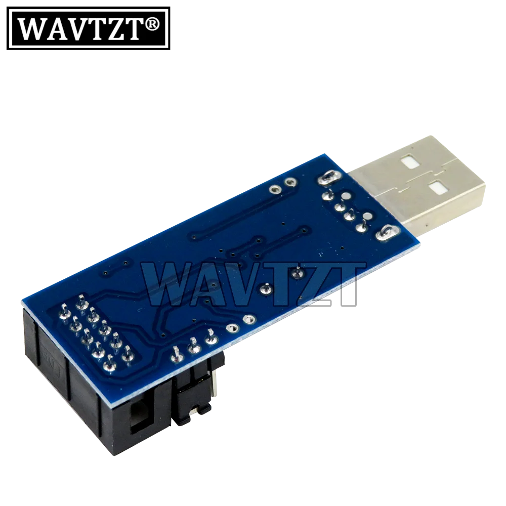 WAVTZT USBASP USBISP AVR программатор USB ATMEGA8 ATMEGA128 ATtiny/CAN/PWM 10-контактный проводной модуль DIY +