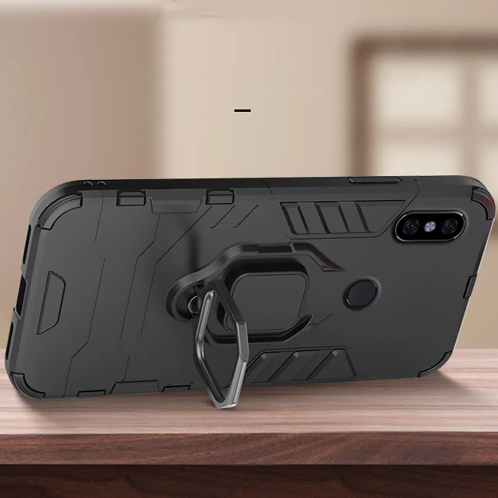 Чехол для Xiaomi Redmi Note 5 6 Pro армированный чехол из поликарбоната с металлическим