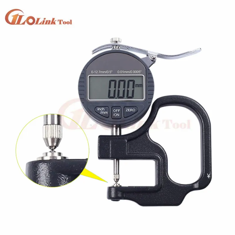 Электронный микрометр цифровой измеритель толщины 0 01 мм глубины круглого