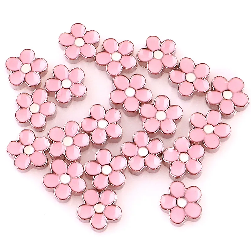 20 шт./лот эмалевые милые красивые цветы маргаритки Плавающие Подвески для