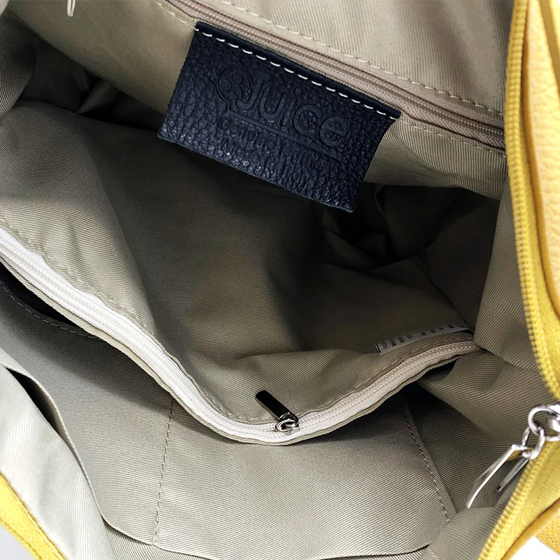 Женская сумка из натуральной кожи JUICE Сделано в Италии через плечо мягкая кожа