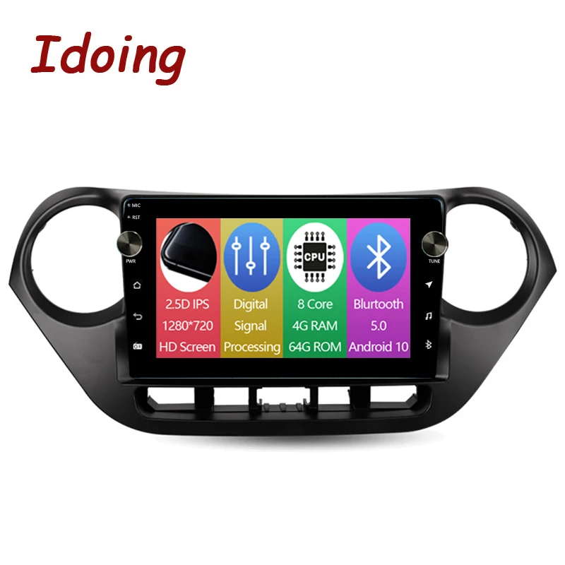 

Idoing 9 "Автомобильный Android радио Vedio мультимедийный плеер для Hyundai I10 2013-2016 4G + 64G интеллектуальная Система головное устройство GPS навигация