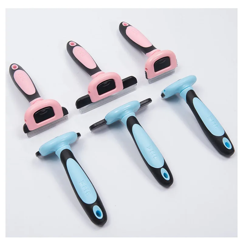 

Dog Hair Remover Brush Stainless Steel Cat Massage Comb Pet Grooming Comb Detachable Puppy Hair Shedding Trimmer Pet Accessorios