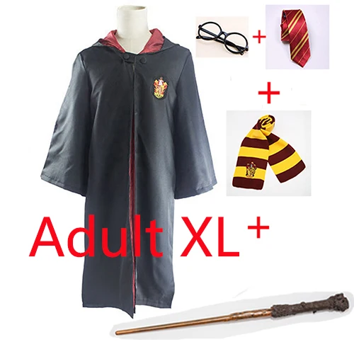 Adult XL Волшебная палочка Ravenclaw Gryffindor Hufflepuff Slytherin, волшебная палочка для косплея, костюмы робы, накидка на Хэллоуин, рождественский подарок - Цвет: Adult XL