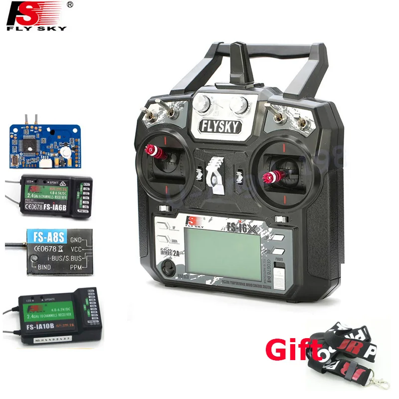Оригинальный Flysky FS i6X 10CH 2 4 GHz AFHDS 2A RC передатчик с iA6B iA10B X6B A8S приемник для Rc