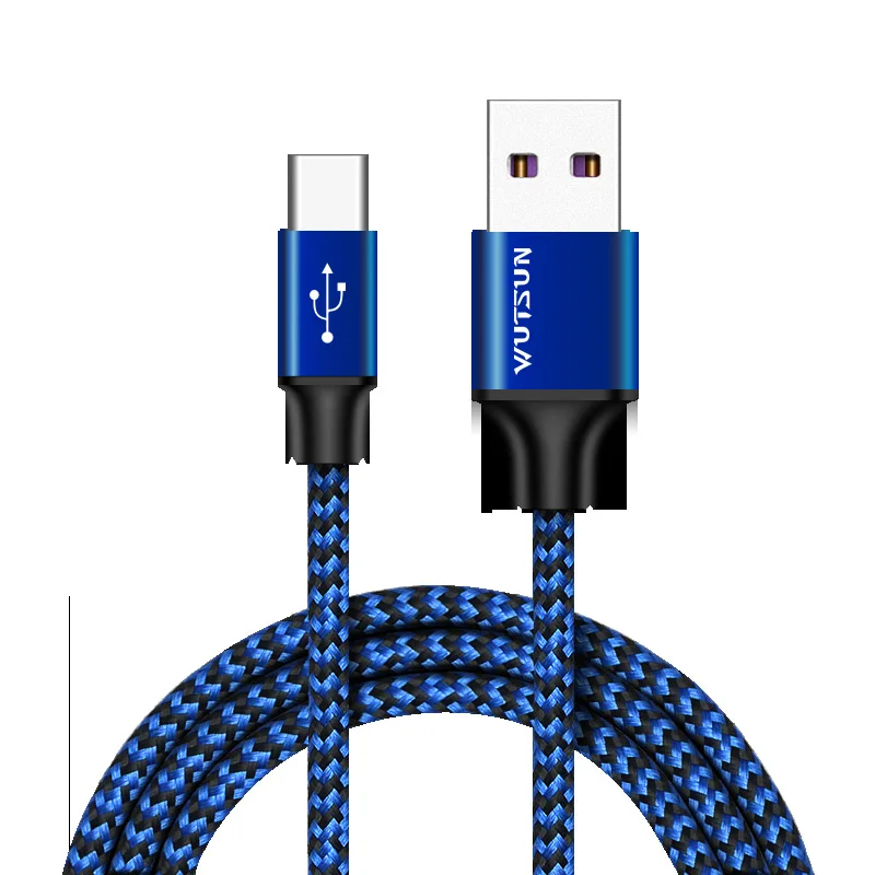 

Type C fast charging data cable Support SuperCharge for huawei mate 10 honor p20 vivo Compatible with other Type-c port phones