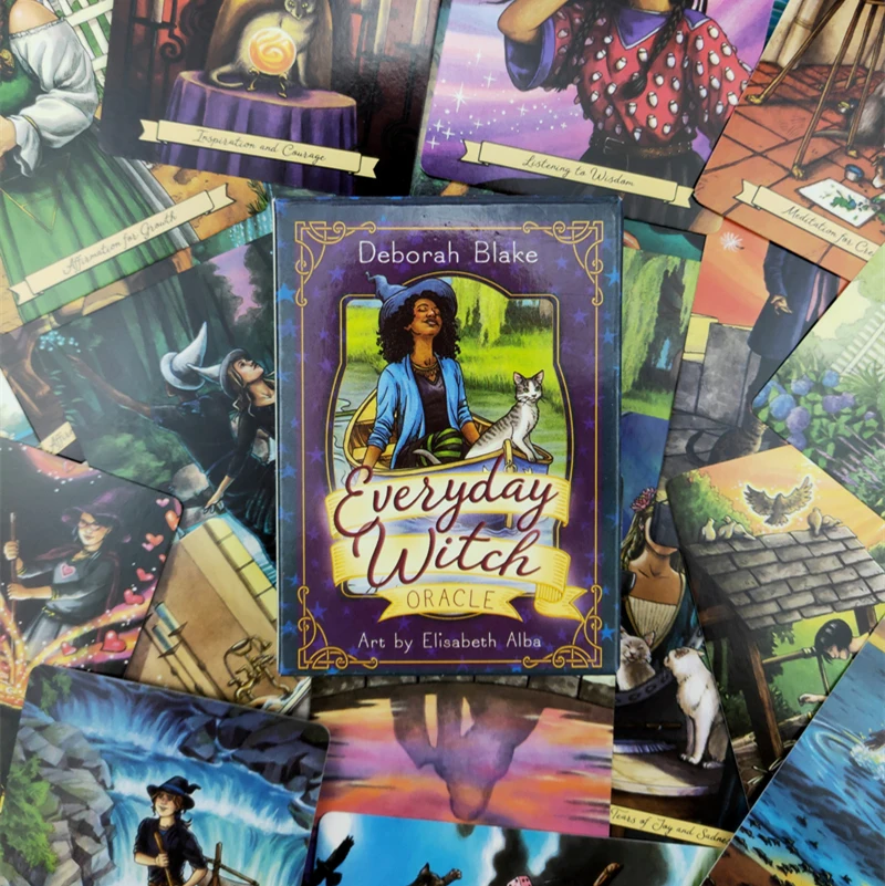 

78PCS New Everyday Witch Oracle Cards:Ask and Know The Mythic Fate Divination for Fortune Games Taort Deck Board Games