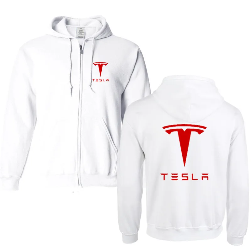 2019 новый бренд Tesla Для мужчин толстовки с длинным рукавом звонка принтом букв