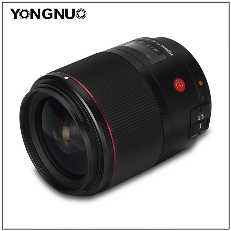 Yongnuo 35 мм F1.4C DF UWM Автофокус Полнокадровый объектив для Canon широкоугольный черный