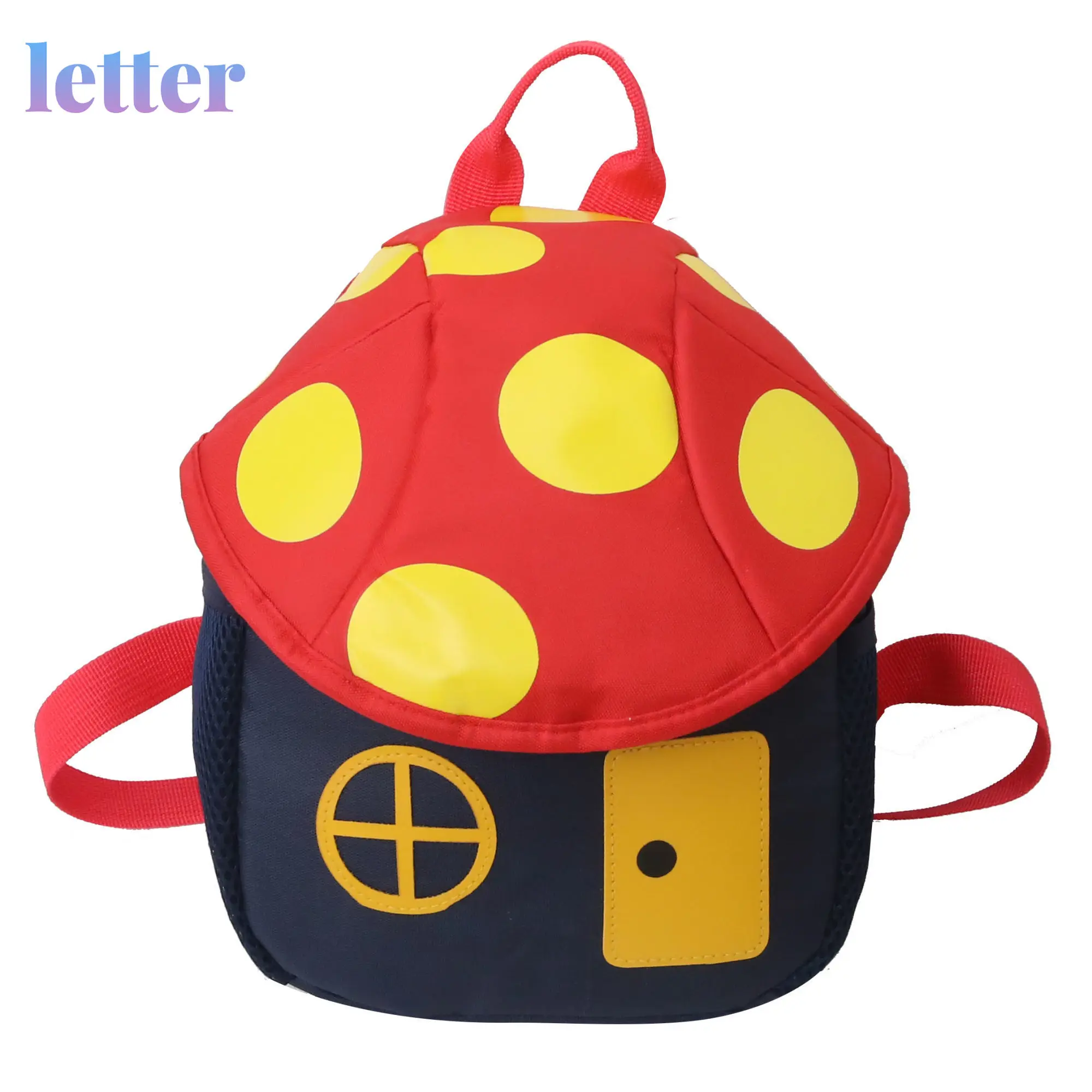 

Cartoon Children Backpack Primary School Bags Colorful Mushroom Shaped Small Bookbags for Kindergarten Girls Baby Red Mochila