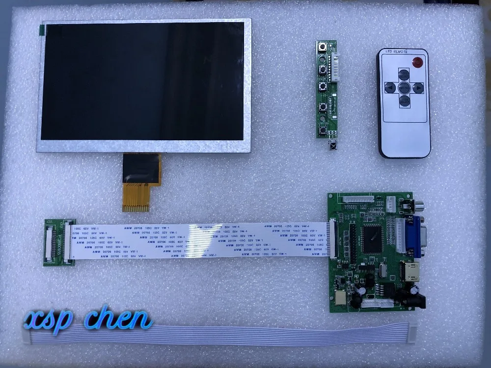 7 дюймов ЖК дисплей 1024x600 Дисплей EJ070NA 01J HJ070NA 13A m1 a1 40PIN для Raspberry Pi ARM HDMI драйвер vga