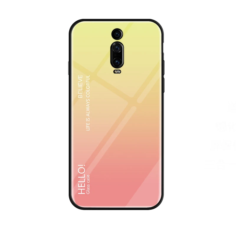 Gradient Phone Case for Redmi Note 7 5A Prime 4X 4 S2 Tempered Glass Xiaomi 7A 6A 6 Pro 5 Plus K20 Back Cover | Мобильные телефоны