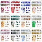 12 балоккоробка, многоцветные Стразы для дизайна ногтей, 12 цветов, смешанные размеры, 3D Хрустальное стекло, плоская подошва, Алмазное украшение для маникюра, AB # LK4