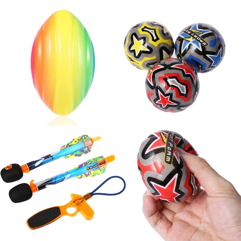 

New Rugby Flying Arrow Rocket Spongy Ball Outdoor Sports Toy Series Kids Toy