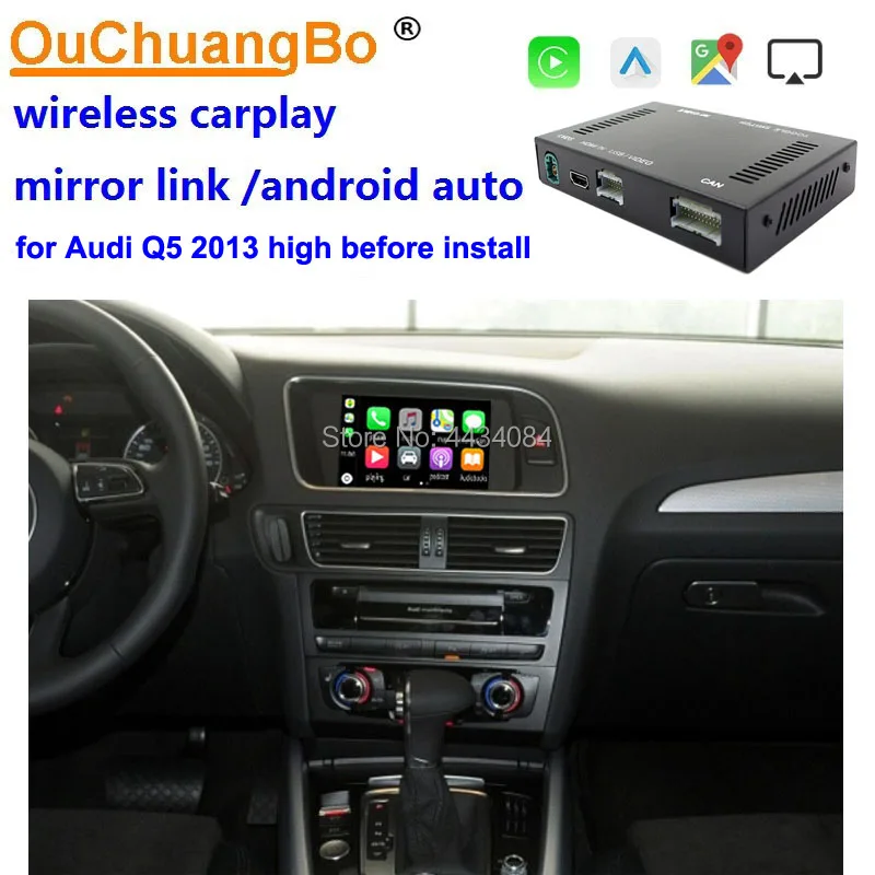 

Беспроводной экран Ouchuangbo для A4 Q5 A5 S5 2010-2017, поддержка USB-плеера