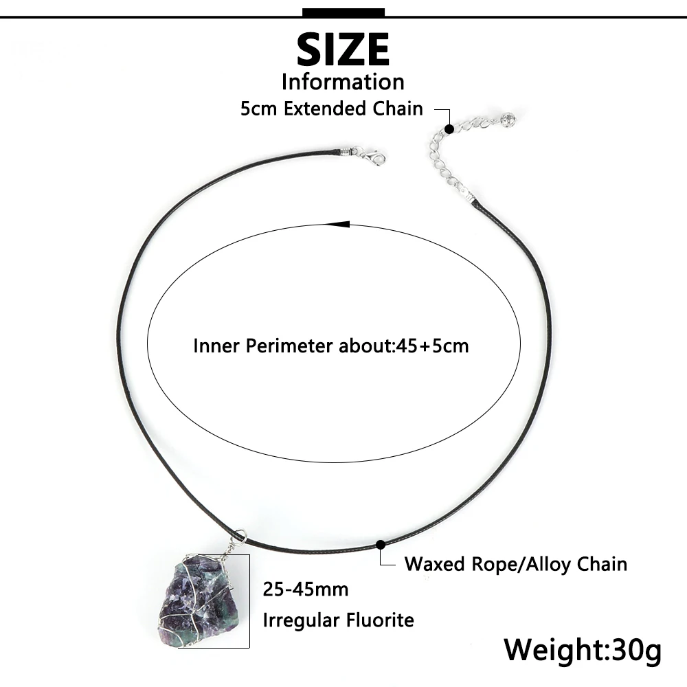 Женская и Мужская 25 45 мм натуральный цветной флюорит ожерелье с кулоном из