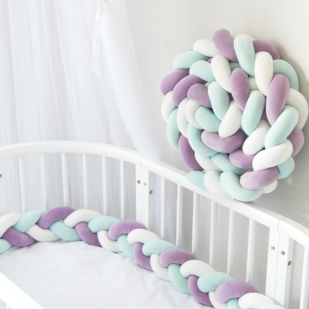 Urijk детский бампер кровать оплетка узел подушки для Infant Bebe защита кроватки