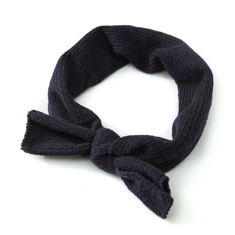 Вязаная Зимняя теплая Теплая повязка для ушей Рождественская на голову девочек