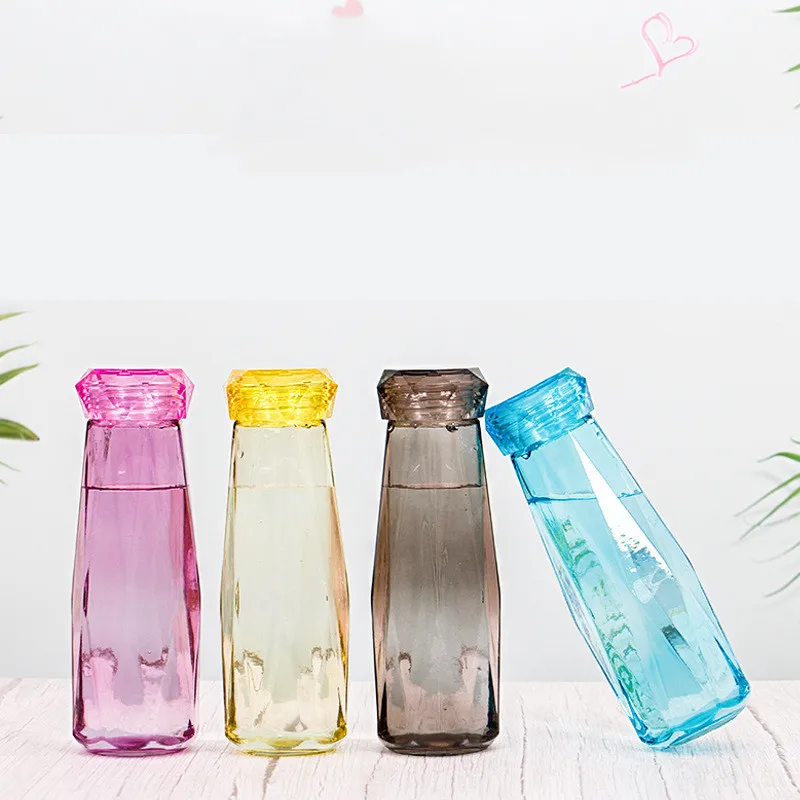 Оригинальная бутылка Алмазная чашка чайник 500 мл портативный стеклянный для