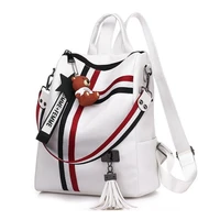 2021 new womens backpack with popular popular double shoulder backpack cute pendant temperament pu womens bag